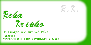 reka kripko business card