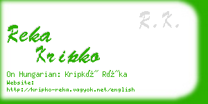 reka kripko business card